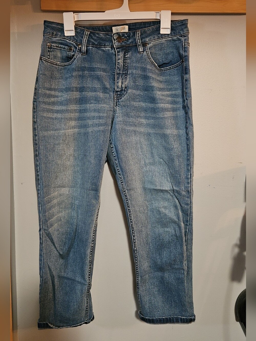 Candace Cameron Bure Medium Wash Ankle Cropped Jeans